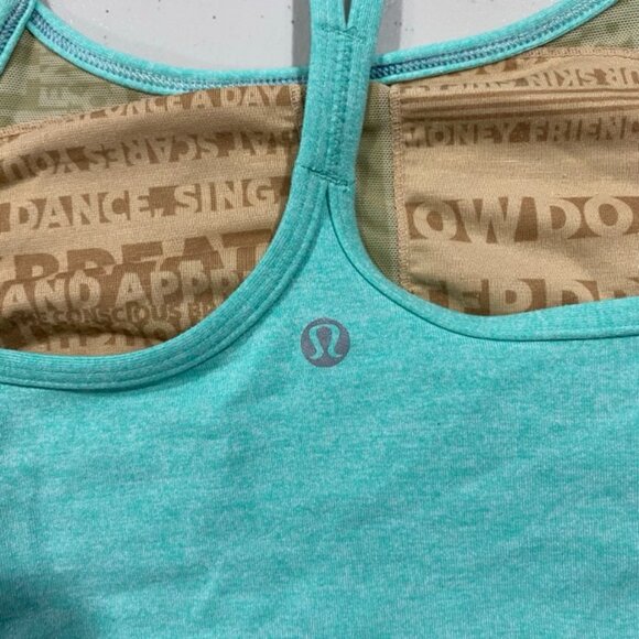 Lululemon Power Y Tank, Aqua, 2, XXS - Picture 3 of 7